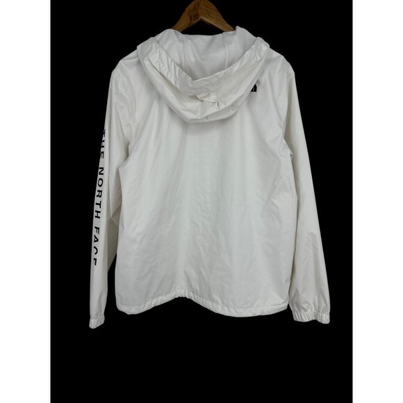 The North Face Mens White Windbreaker Jacket Zip-Up With Hood Size M - Picture 5 of 16